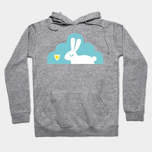 Bunny in the cloud dreaming Hoodie